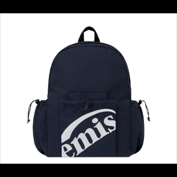 이미스 패커블 나일론 백팩 네이비