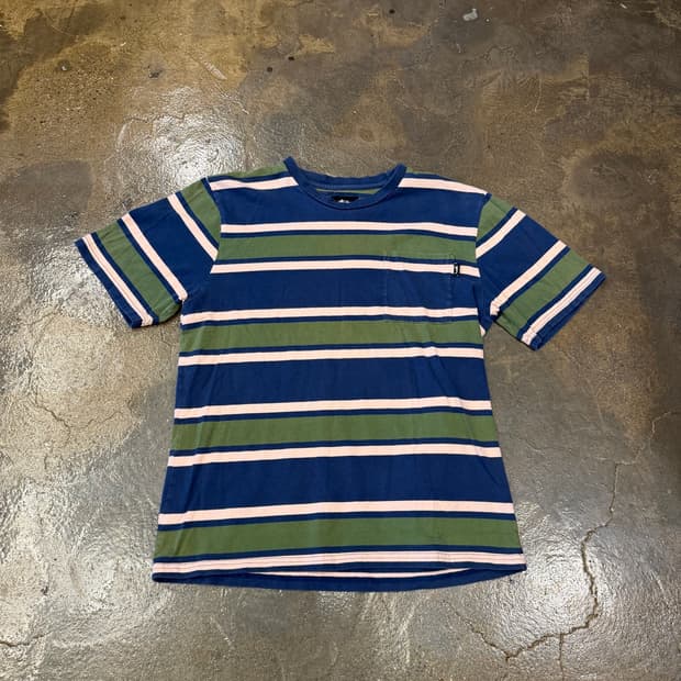 STUSSY 스투시 스트라이프 반팔티 M