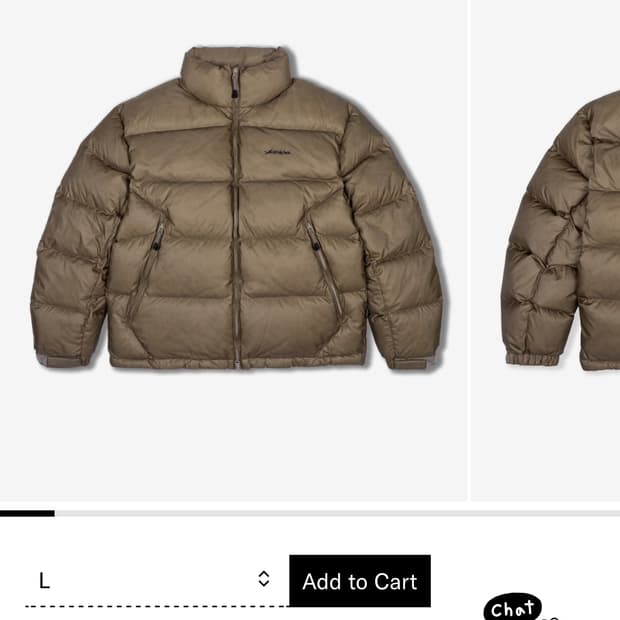 예스아이씨 패딩 브라운 5B Fond Down Jacket Greige