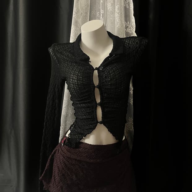 WEGANGYOUNG BURGUNDY MINI SKIRT