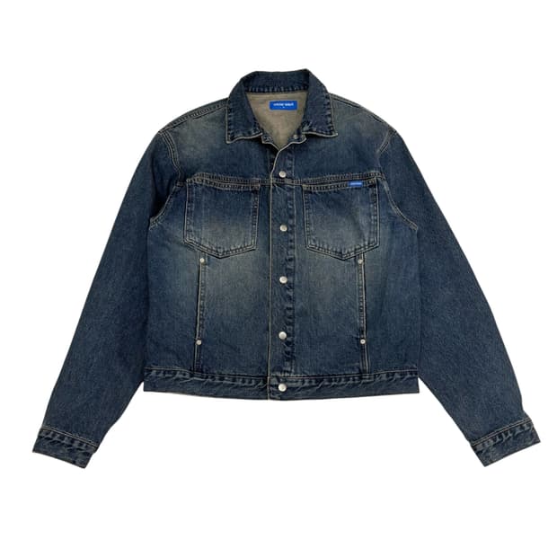 노우웨이브 로고 엠브로더리 데님 트러커 자켓