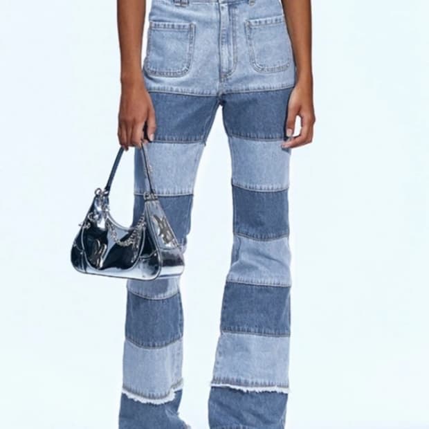 앤더슨벨 andersson bell 패치워크 데님 팬츠