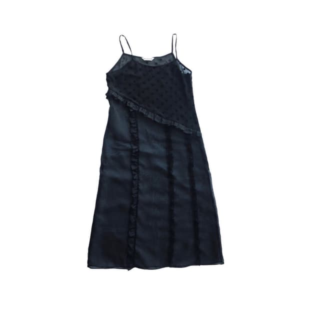 바하윤 BAHAYOON  DOT SHEER LAYERED DRESS