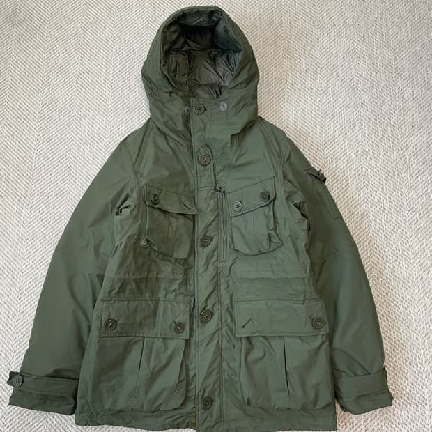 AIGLE 에이글 필드 포켓 밀리터리 후드 다운 파카