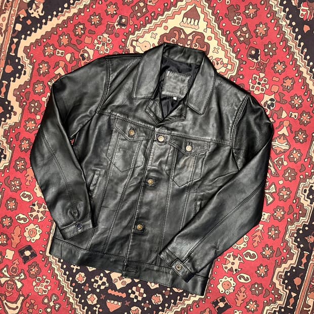 ( L ) 가죽자켓 레더자켓 가죽셔츠 가죽남방 아메카지 워크웨어