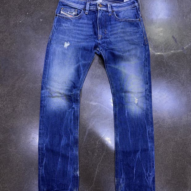 디젤 타바 슬림 스키니 빈티지 데미지 워싱 데님팬츠 29