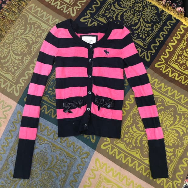 A&F Abercrombie&Fitch striped cardigan