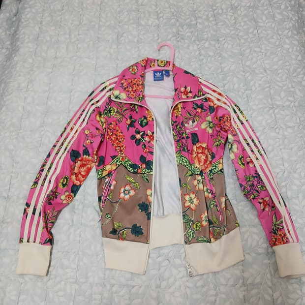 아디다스 하르디네토 파이어버드 트랙탑 플로랄 져지 여자 95