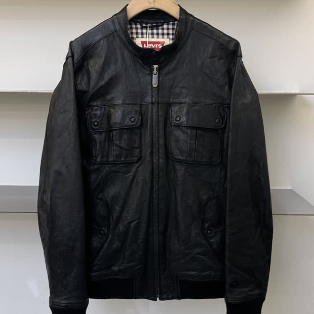 리바이스 투포켓 램 레더 자켓