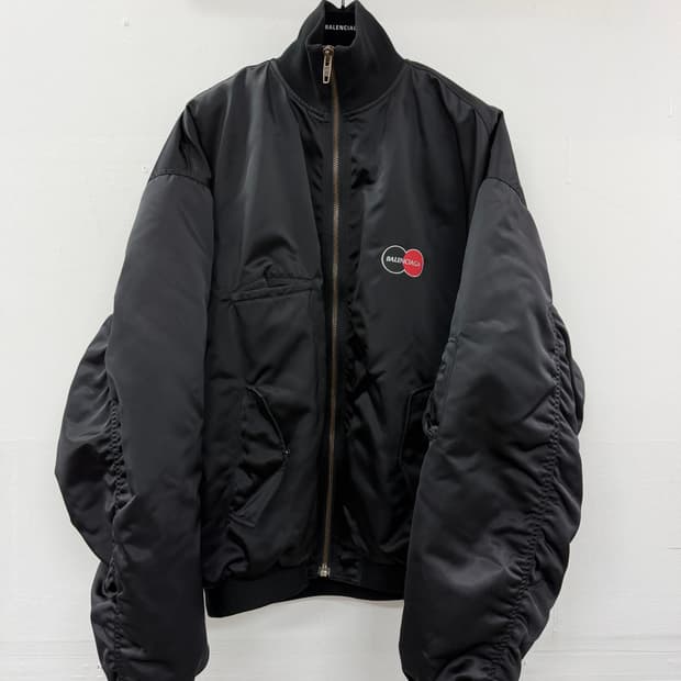 발렌시아가 마스터 로고 봄버 자켓