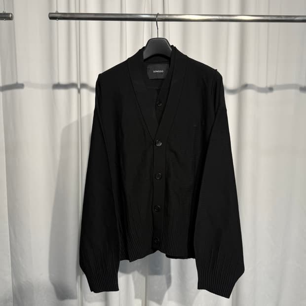 [정품] 송지오 컬렉션 언더다트 돌먼 레이어드 가디건 [블랙,52]