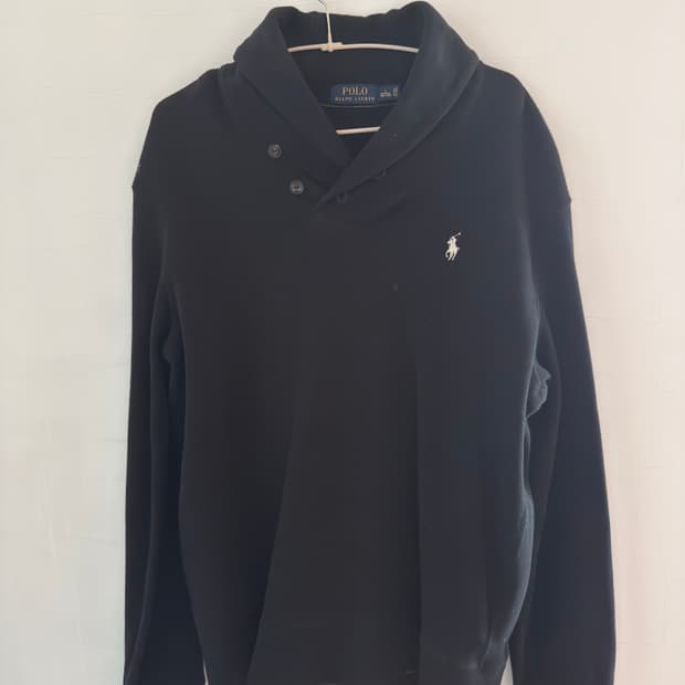 폴로 랄프로렌 숄칼라 니트 블랙 L