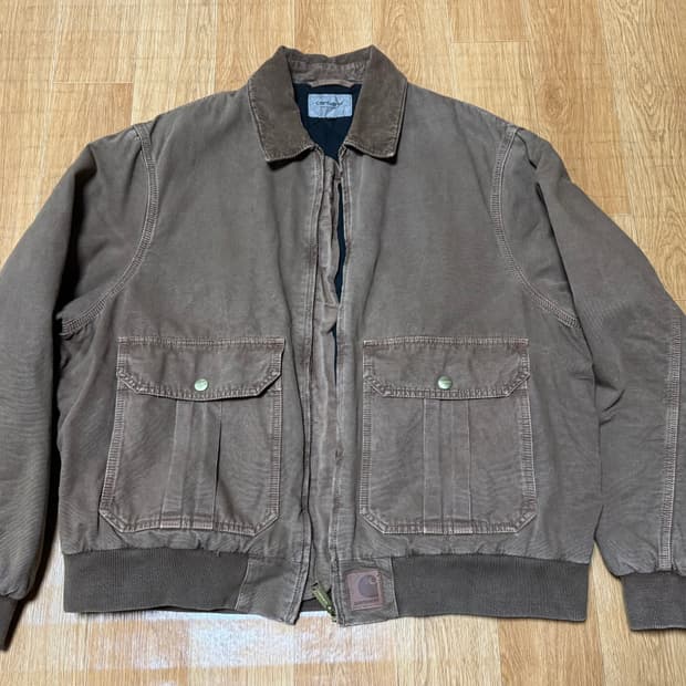 칼하트 WIP 스탠톤 자켓 초콜릿 스톤 다이드