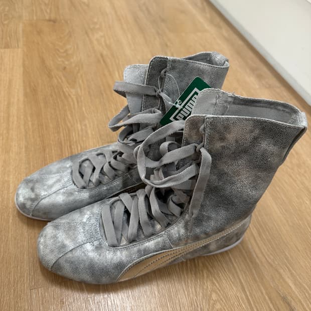 빈티지 푸마 실버 하이넥 230