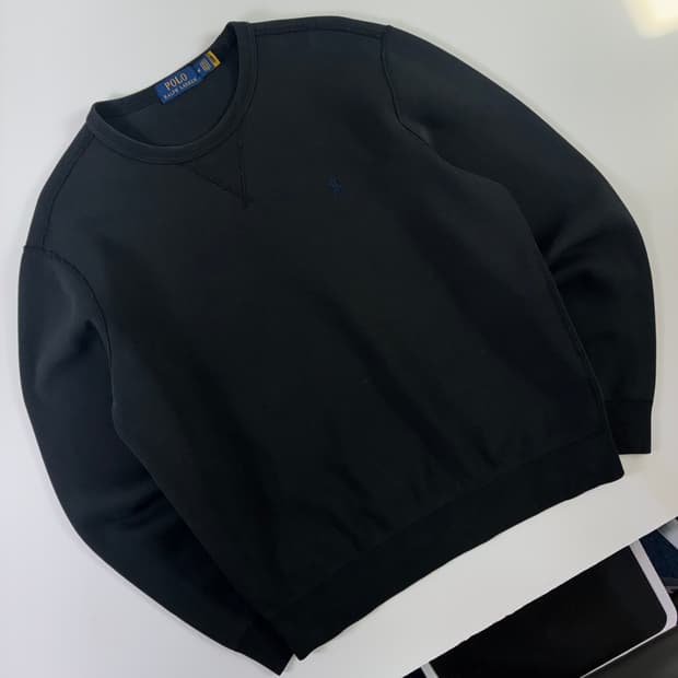 Polo 폴로 랄프로렌 현행 블랙 블루포니 맨투맨