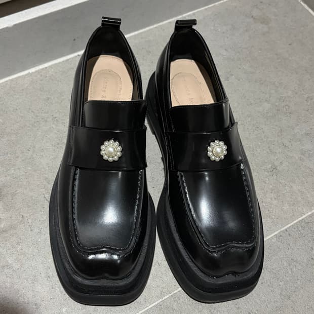 시몬로샤 하트토 플랫폼 로퍼 블랙