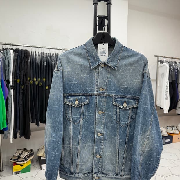 [38] 발렌시아가 멀티로고 데님 자켓