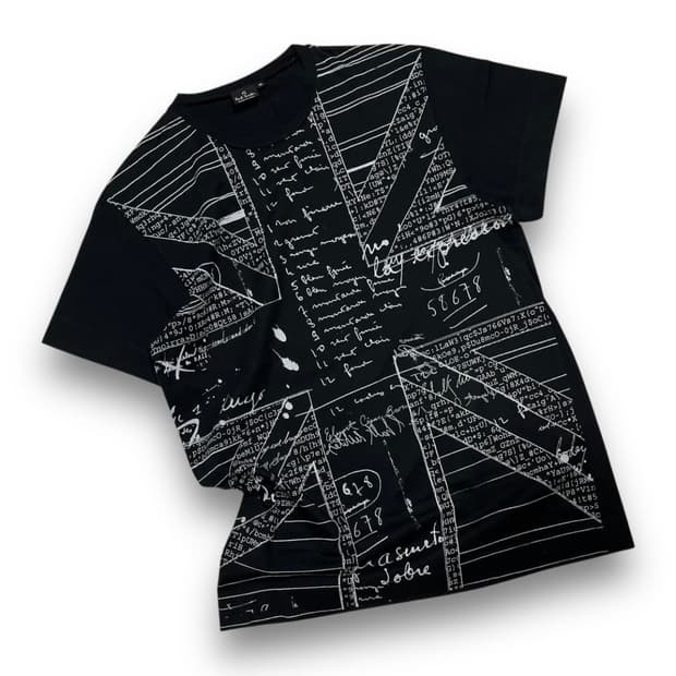 폴 스미스 락시크 영국 문양 레터링 아트 반팔 티셔츠