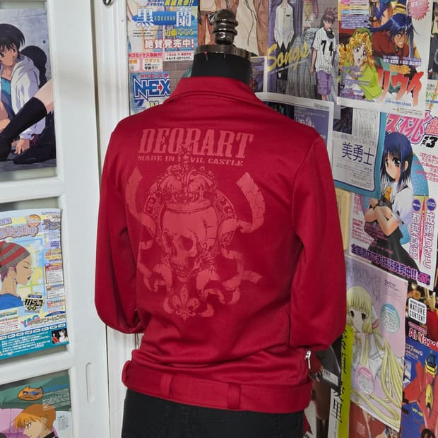 JPN 디오라토 펑크 스컬 투지퍼 라이더 자켓