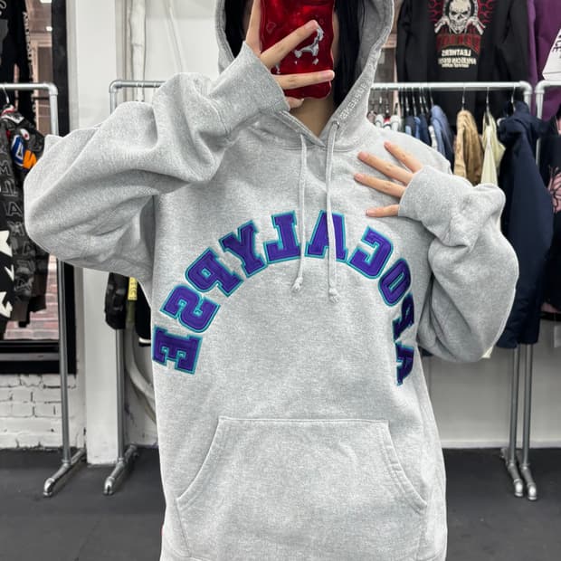 슈프림 아포칼립스 그레이 후드티