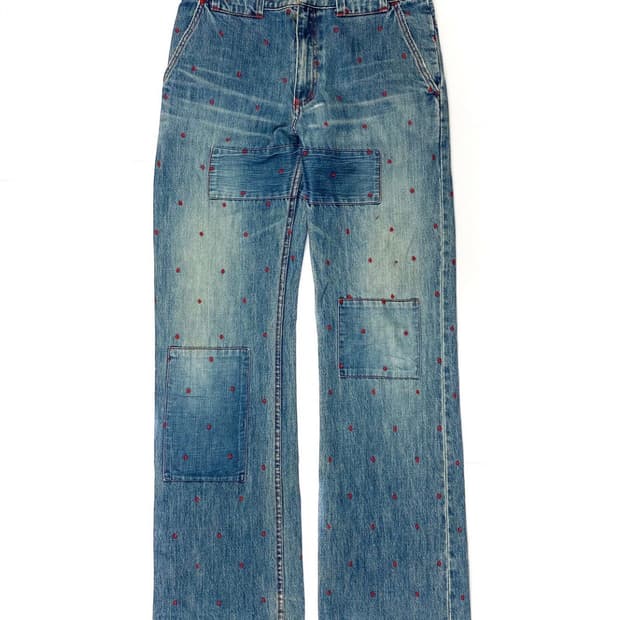 SS02 haze 언더커버 다이아몬드 자수 데님