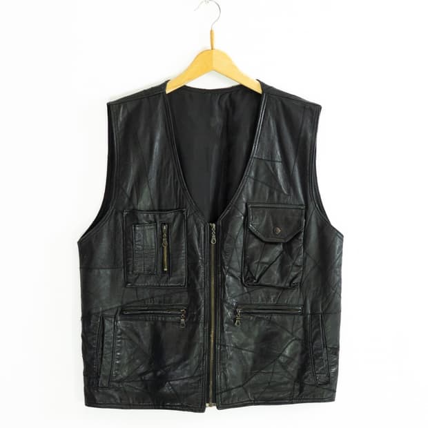 Leather vest