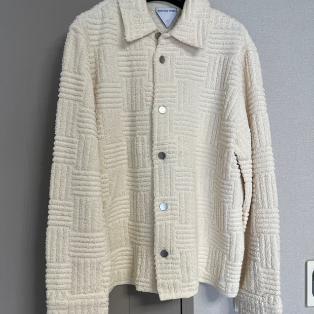 보테가베네타 자카드 타월 니트 자켓