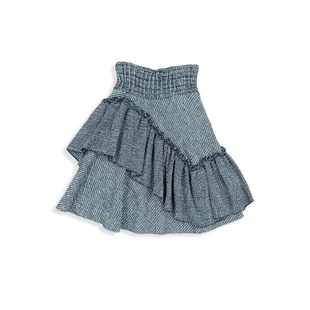 Maje, Tweed Layered Frill Skirt 