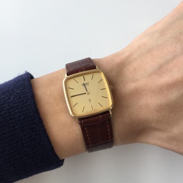 80s seiko chariot square quartz