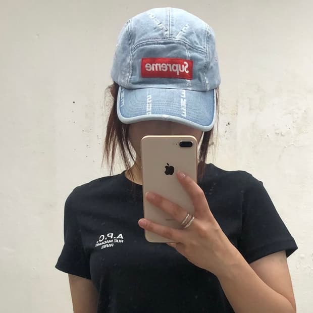 슈프림 데님 캠프캡
