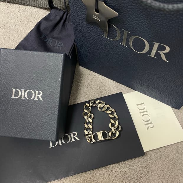 디올 CD아이콘 체인 링크 팔찌 풀구성