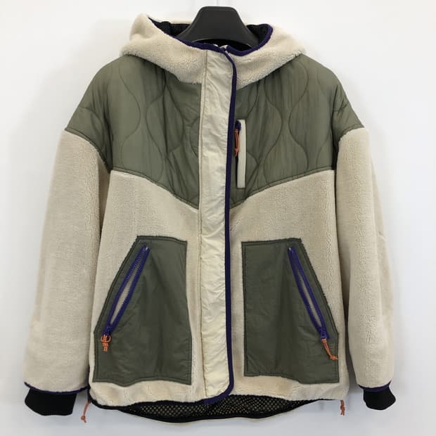 자라 누빔 양털 후드점퍼 여성 M