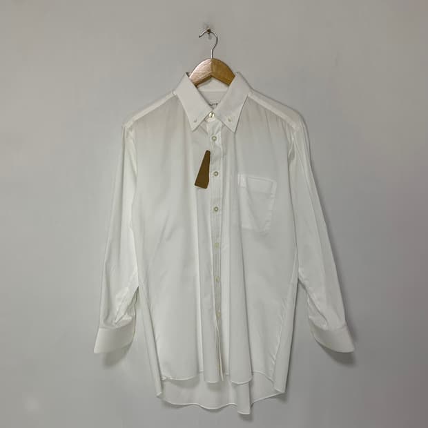 꾸레쥬 빈티지 베이직 셔츠 화이트 남녀공용