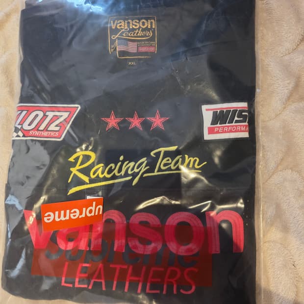 슈프림 밴슨 롱슬리브 탑 블랙 xxl