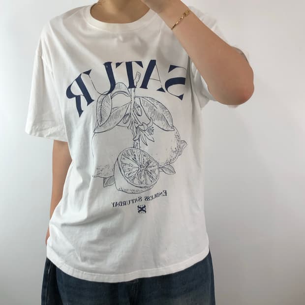 [L] 세터 화이트 반팔