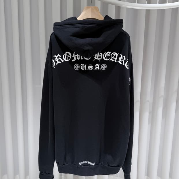 XXL / 크롬하츠 USA T바 블랙 후드집업