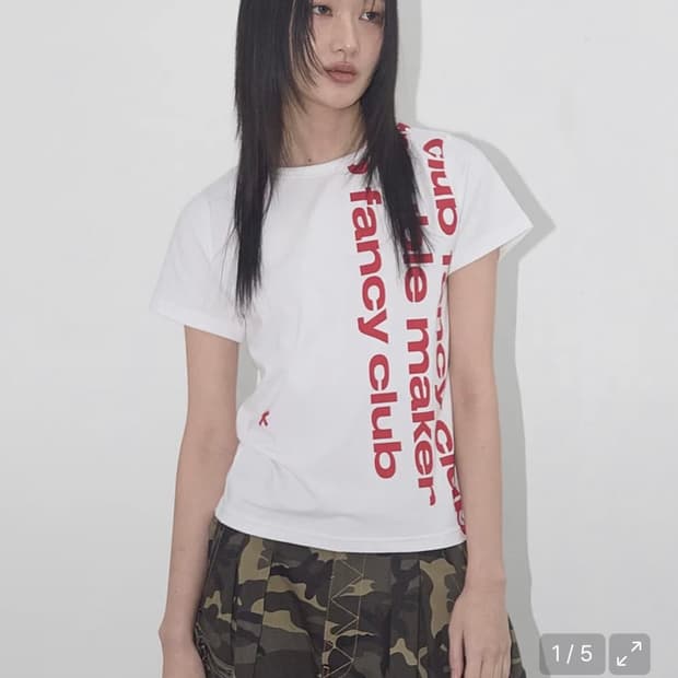 팬시클럽 베이워치 반팔 크롭티