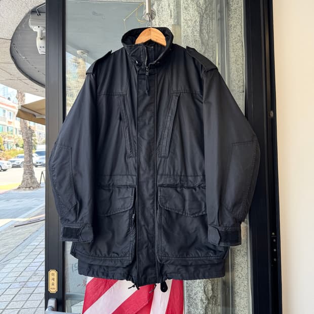 빈티지 캐나다 왕립 해군 콜드&웻 웨더 고어텍스 자켓 (L)  