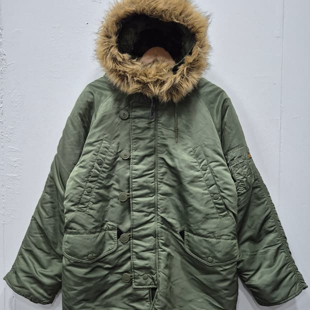 알파 인더스트리 N-3B 파카 점퍼 남성(S)95~100사이즈