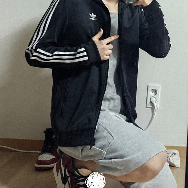 코르티스 주훈 아디다스 삼선 베켄바우어 신형 트레이닝 져지 자켓