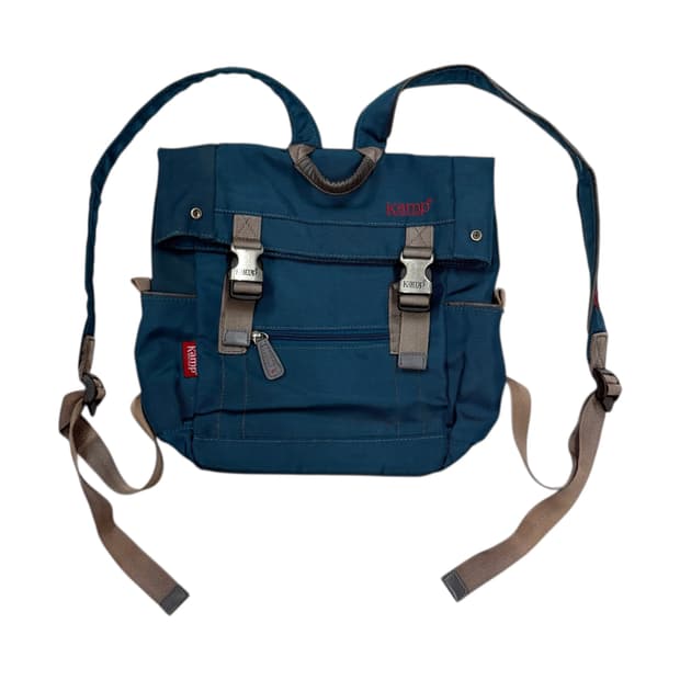 KAMP 캠프 빈티지 Y2K 버클 미니백팩 가방 블루