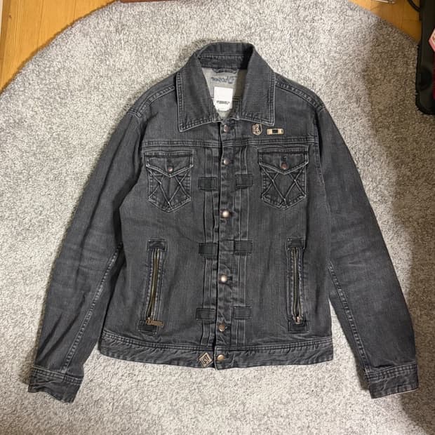 디젤 00’s y2k 블랙 데님 자켓