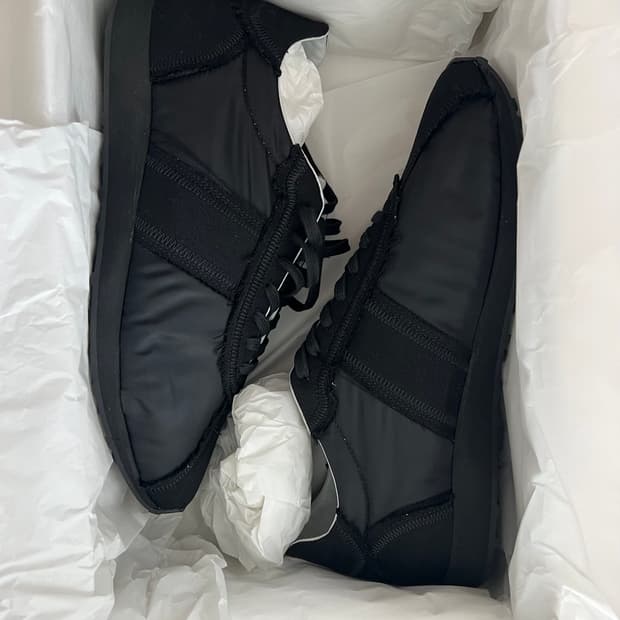 더로우 moveo 디스트레스드 스니커즈 41 블랙