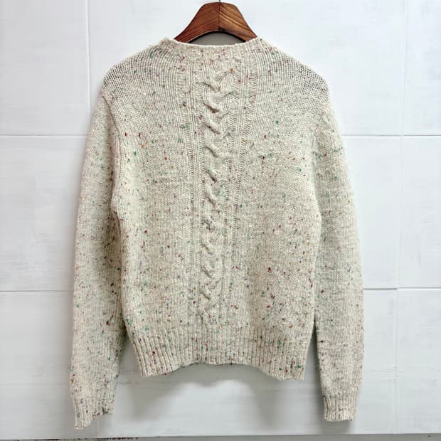 보카시 꽈배기 울 아이보리 니트 (JPN)