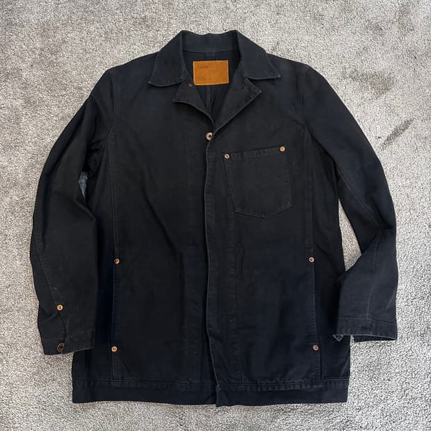 에드윈 90s 블랙 코튼 커버올 자켓M