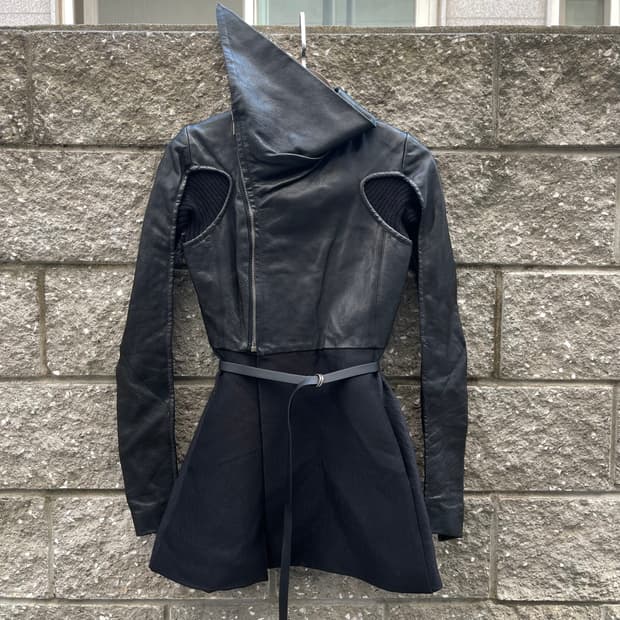 [38] 2010ss 릭오웬스 레더 드레스 자켓