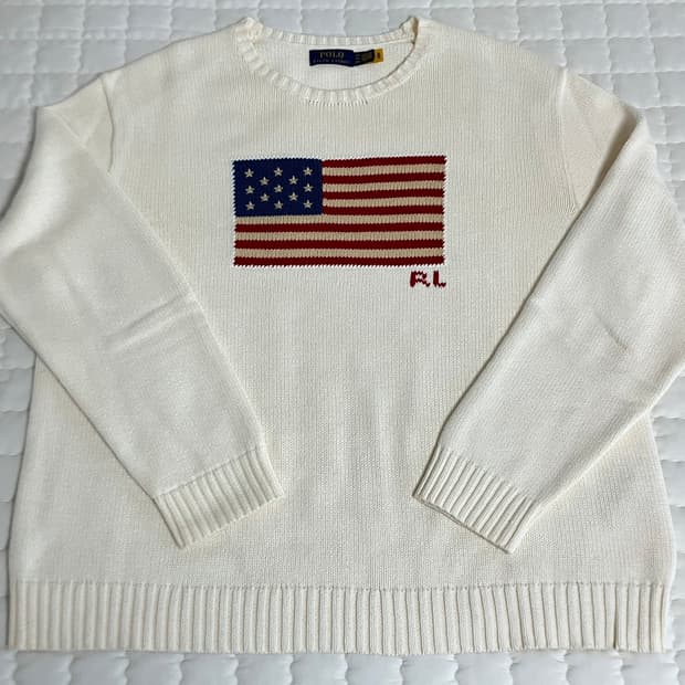 폴로랄프로렌 아이코닉 플래그 스웨터 XXL 
