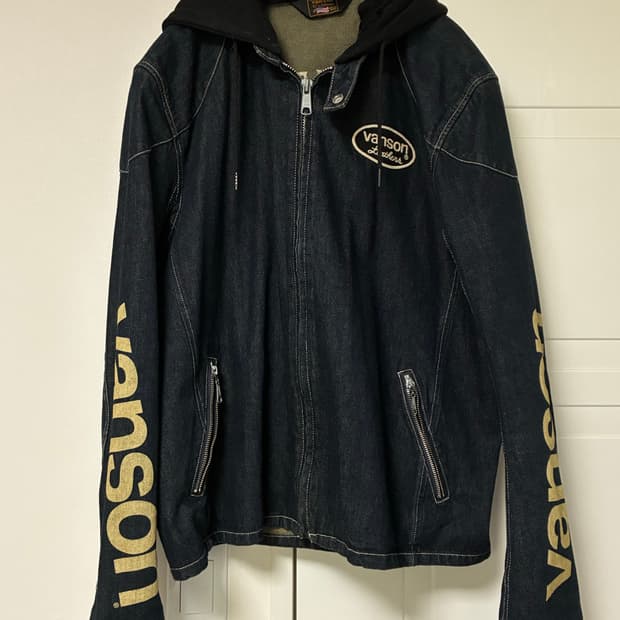 벤슨 라이더 후디 데님 자켓 집업