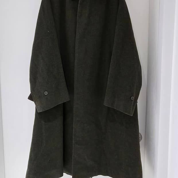 버버리 원패널 로덴&알파카 코트