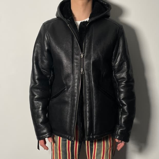 아워레가시 후드 시어링 무스탕 자켓 (on.02)  